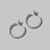 Thumbnail for Zircon 925 Sterling Silver C-Hoop Earrings