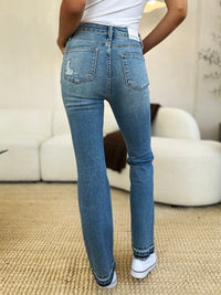 Thumbnail for Judy Blue Full Size Mid Rise Destroyed Hem Distressed Jeans