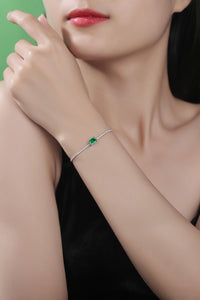 Thumbnail for Adored 1 Carat Lab-Grown Emerald Bracelet