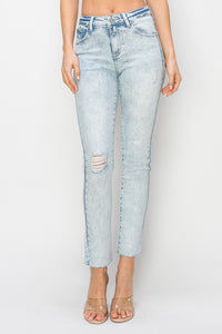 Thumbnail for Risen Full Size High Rise Distressed Skinny Jeans