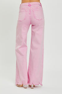 Thumbnail for RISEN High Rise Wide Leg Jeans