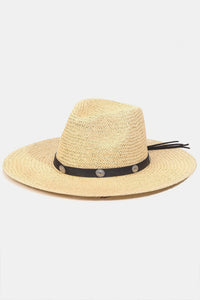 Thumbnail for Fame Belt Strap Straw Hat