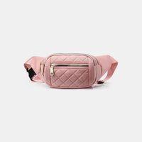 Thumbnail for Zenana Quilted Multi Pocket Waist Belt Bag