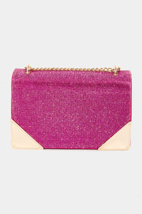 Thumbnail for Fame Rhinestone Studded Rectangle Crossbody Bag