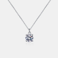 Thumbnail for 1 Carat Moissanite 925 Sterling Silver Necklace