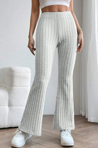 Thumbnail for Basic Bae Full Size Ribbed High Waist Flare Pants