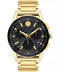 Thumbnail for Men'S Museum Sport Swiss Quartz Chronograph Gold-Tone PVD Watch 43Mm