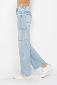 Thumbnail for Judy Blue Full Size High Waist Straight Cargo Jeans