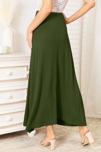 Thumbnail for Double Take Full Size Soft Rayon Drawstring Waist Maxi Skirt