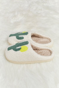 Thumbnail for Melody Cactus Plush Slide Slippers