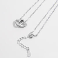 Thumbnail for 925 Sterling Silver Inlaid Zircon Heart Necklace