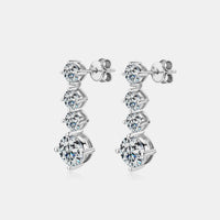 Thumbnail for 4 Carat Moissanite 925 Sterling Silver Earrings