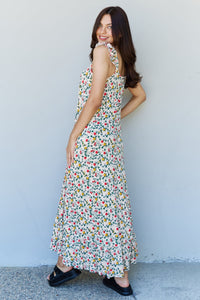 Thumbnail for Doublju In The Garden Ruffle Floral Maxi Dress in Natural Rose