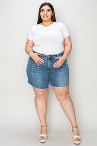 Thumbnail for Judy Blue Full Size High Waist Slim Denim Shorts