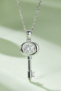 Thumbnail for Adored Moissanite Key Pendant Necklace