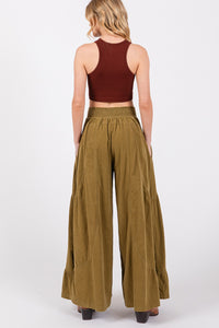 Thumbnail for SAGE + FIG High Rise Corduroy Wide Leg Pants