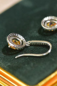 Thumbnail for Platinum-Plated 2 Carat Moissanite Drop Earrings