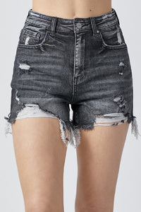 Thumbnail for RISEN Full Size High Rise Distressed Denim Shorts