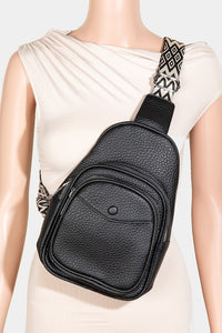 Thumbnail for Fame Textured PU Leather Sling Bag