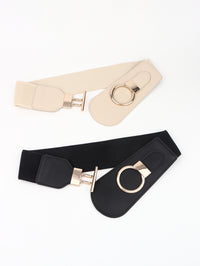 Thumbnail for PU Elastic Wide Belt with Alloy Buckle