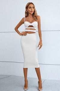 Thumbnail for Cutout Spaghetti Strap Bodycon Dress