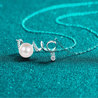 Thumbnail for Pearl Moissanite 925 Sterling Silver Necklace