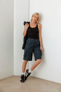 Thumbnail for Le Lis Navy Cargo Bermuda Shorts