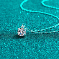 Thumbnail for 1 Carat Moissanite 925 Sterling Silver Necklace