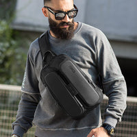 Thumbnail for BANGE USB Technology Multifuctional Shoulder Bag for Men