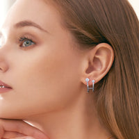 Thumbnail for Moissanite 925 Sterling Silver C-Hoop Earrings