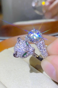 Thumbnail for 2 Carat Moissanite Adjustable Animal Ring