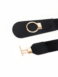 Thumbnail for PU Elastic Wide Belt with Alloy Buckle