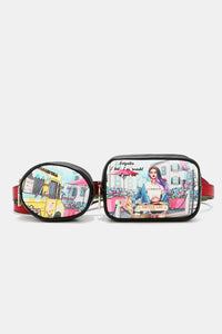 Thumbnail for Nicole Lee USA Double Pouch Fanny Pack