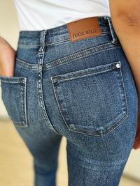 Thumbnail for Judy Blue Full Size Mid Waist Distressed Slim Jeans